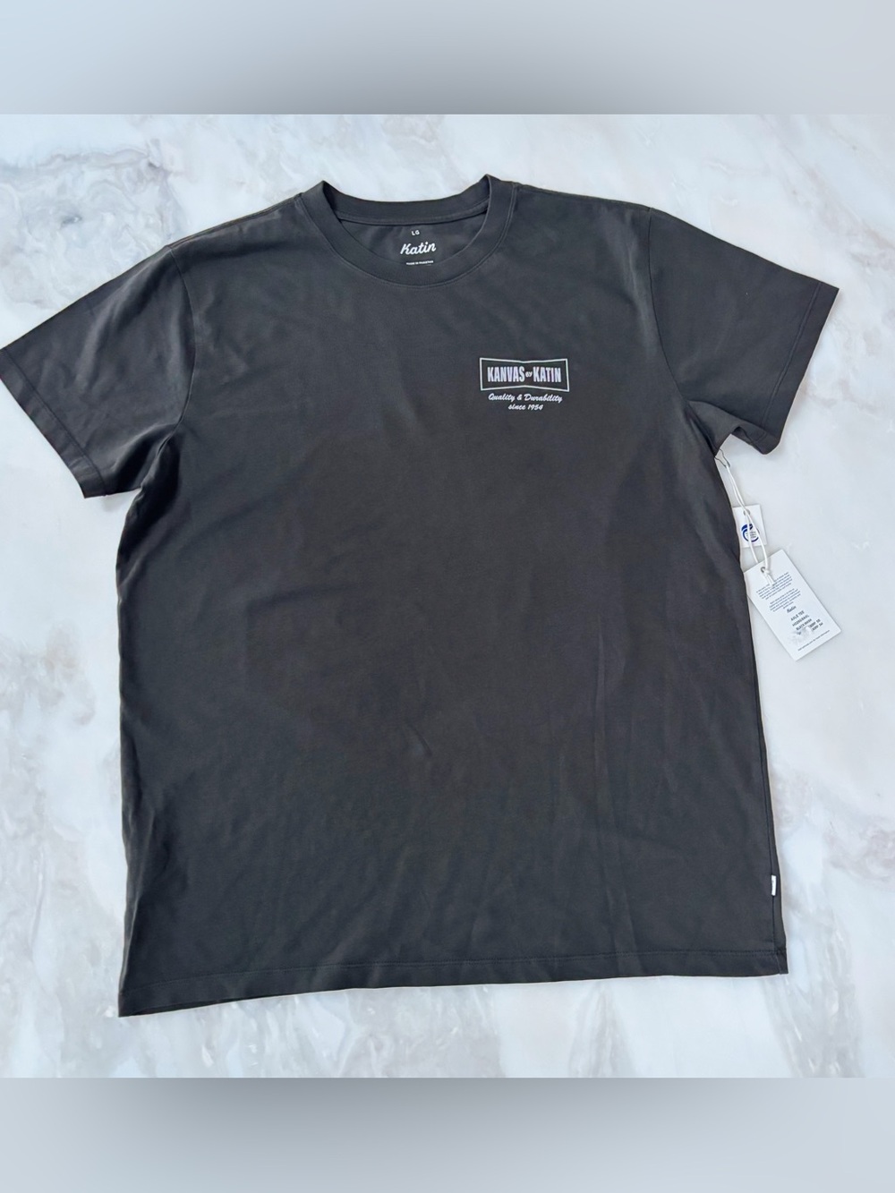 Katin Men’s Axle Tee Size Large Black Wash New